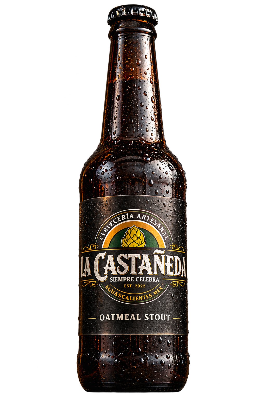 Botella de La Castañeda Oatmeal Stout
